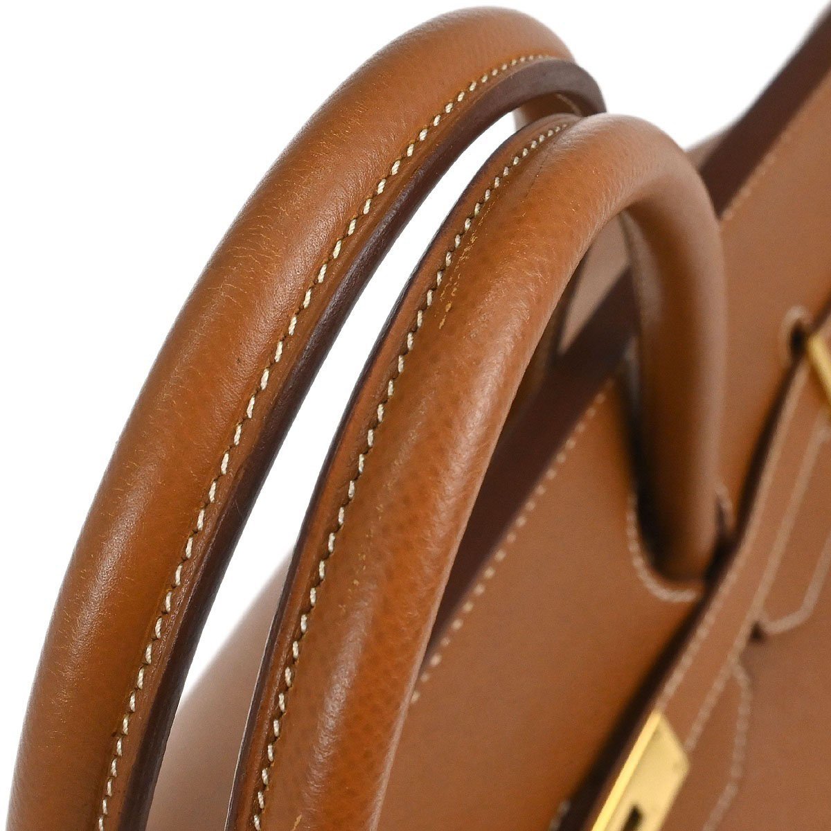 Hermès Hermes Birkin Handbag Brown Courchevel with Gold Hardware 40 Goud