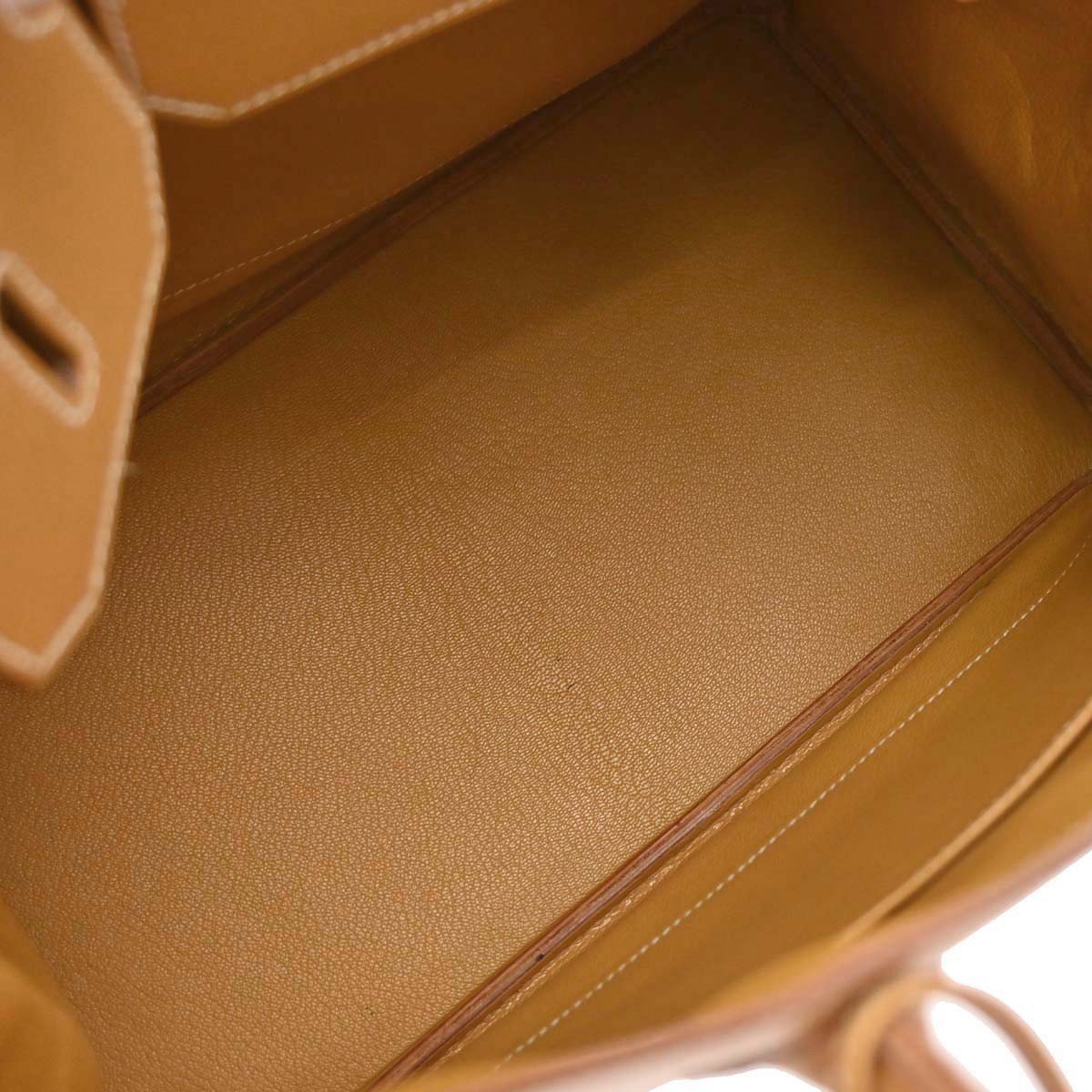 Hermès Hermes HAC Birkin Bag Brown Vache Natural with Gold Hardware 32 Neutraal