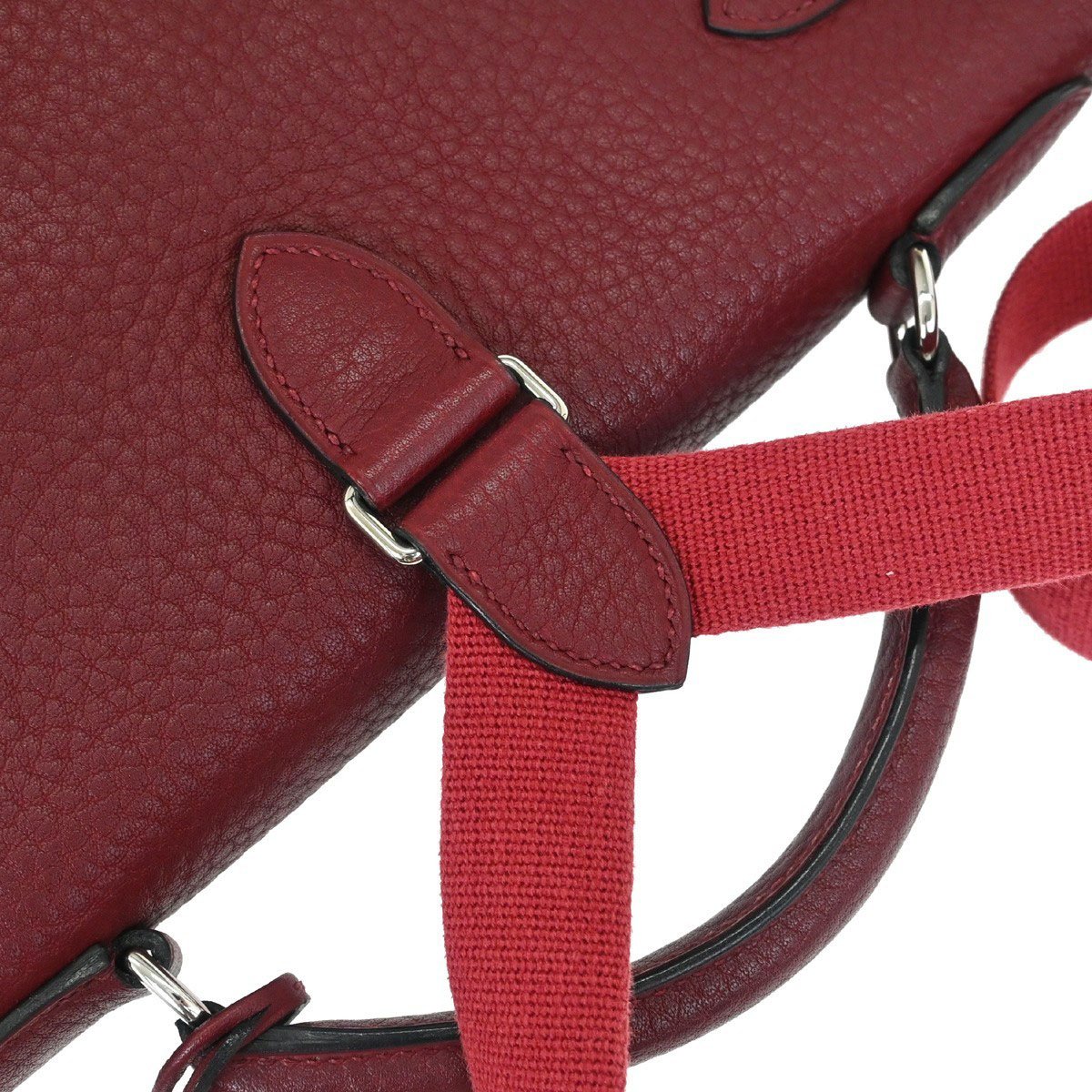 Hermès Hermes Kelly Ado Backpack Fjord 28 Rood