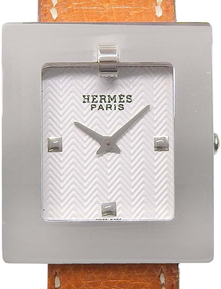 Hermès Hermes Belt Quartz Stainless Steel and Leather 26 Divers