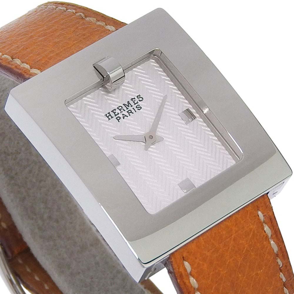 Hermès Hermes Belt Quartz Stainless Steel and Leather 26 Divers