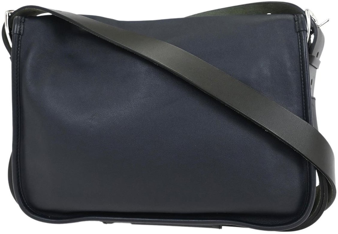 Hermès Hermes Barda Messenger Bag Veau Sikkim 30 Blauw