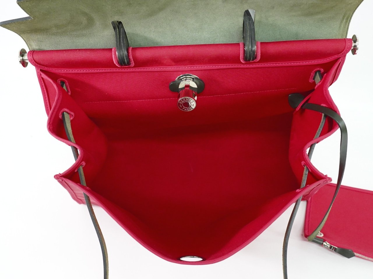 Hermès Hermes Herbag Zip Toile and Leather 20 Roze