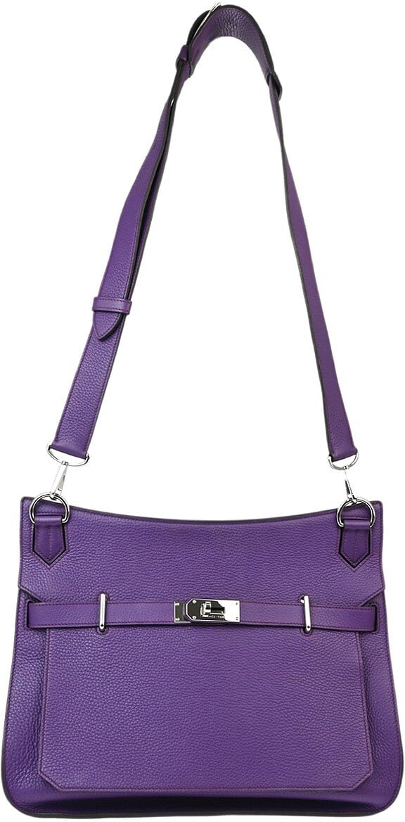 Hermès Hermes Jypsiere Bag Clemence 34 Paars