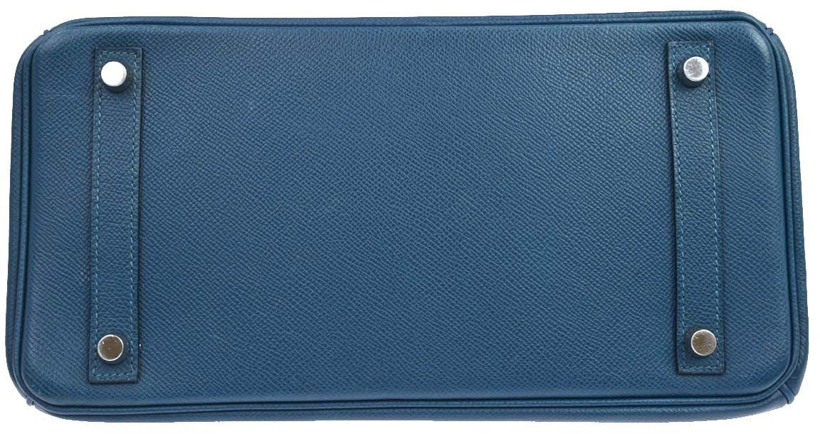 Hermès Hermes Birkin Blue Togo with Palladium Hardware 30 Blauw