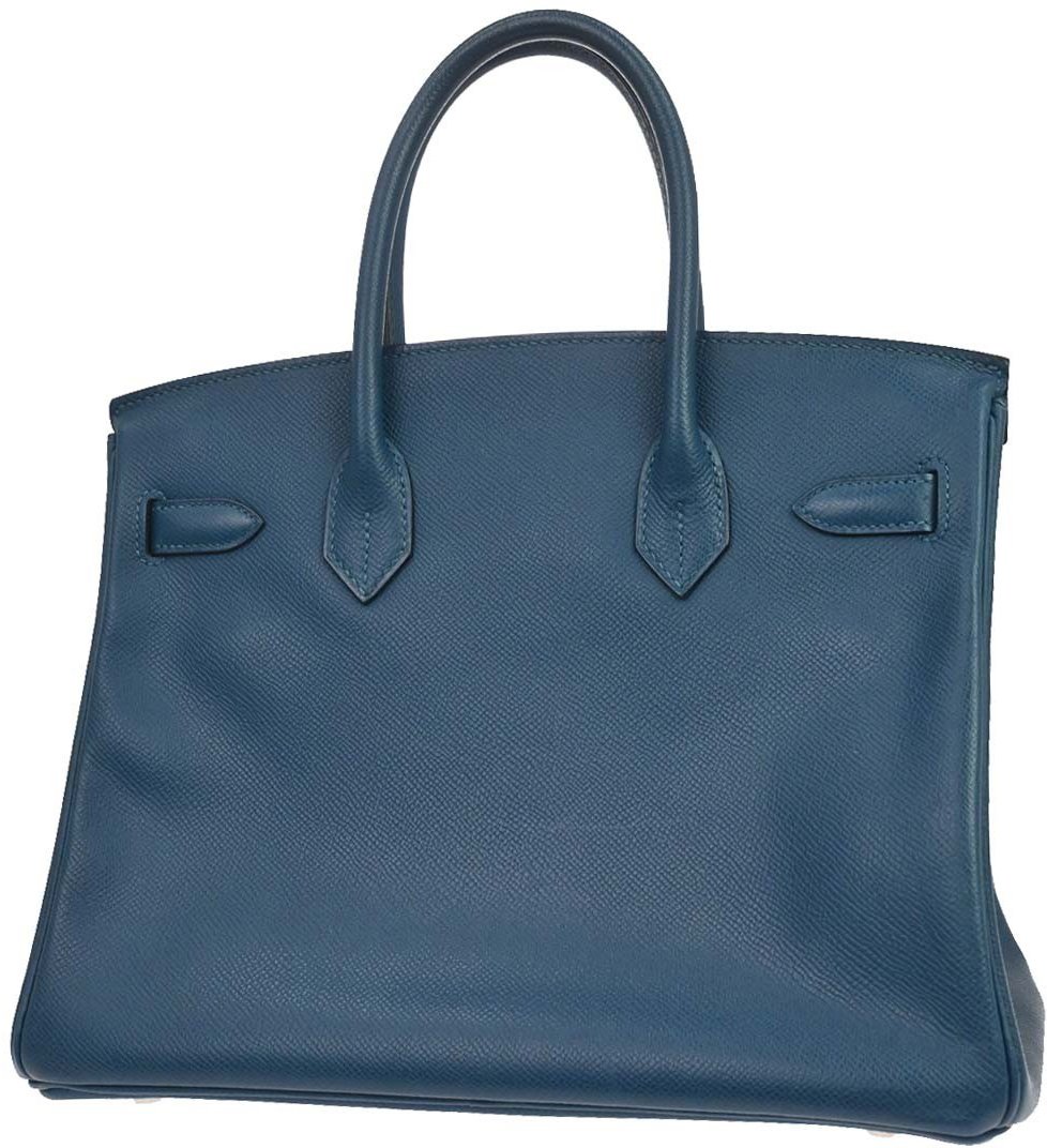Hermès Hermes Birkin Blue Togo with Palladium Hardware 30 Blauw