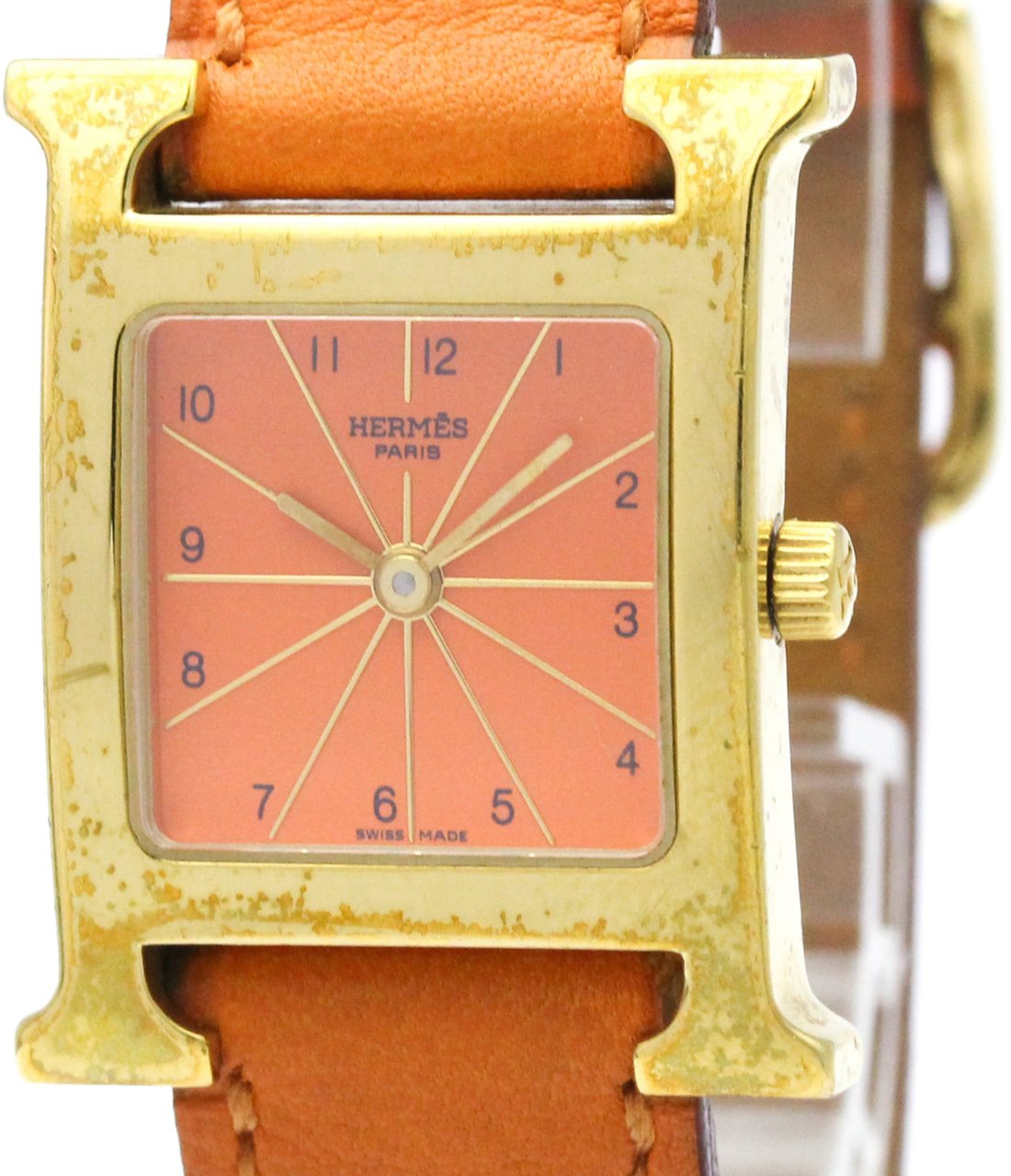 Hermès Hermes Heure H Quartz Stainless Steel and Leather 21 Divers