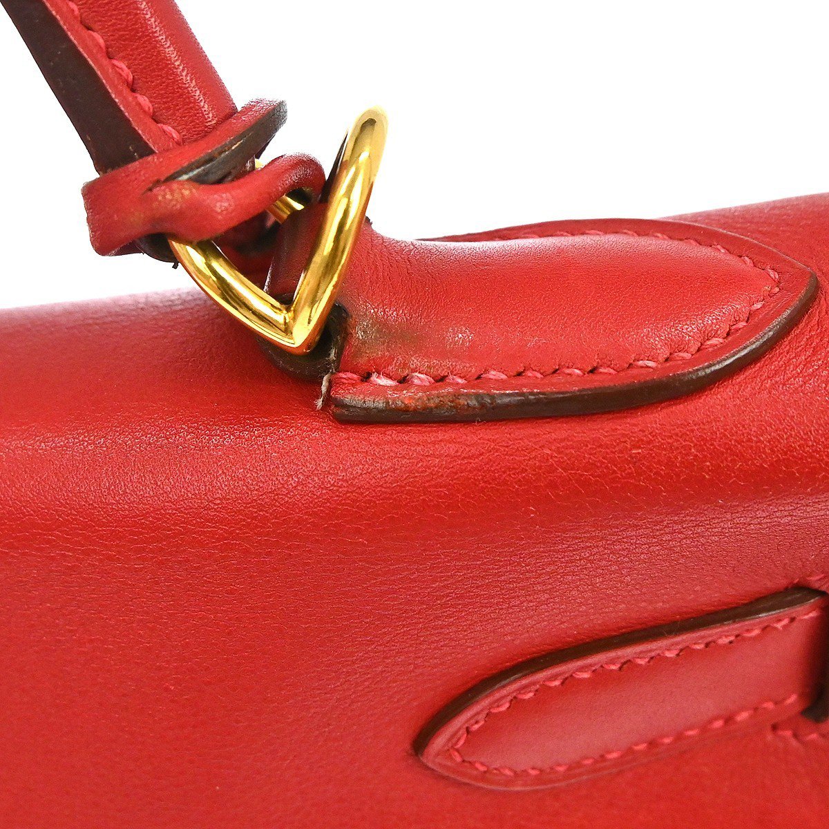 Hermès Hermes Kelly Red Gulliver with Gold Hardware 32 Rood