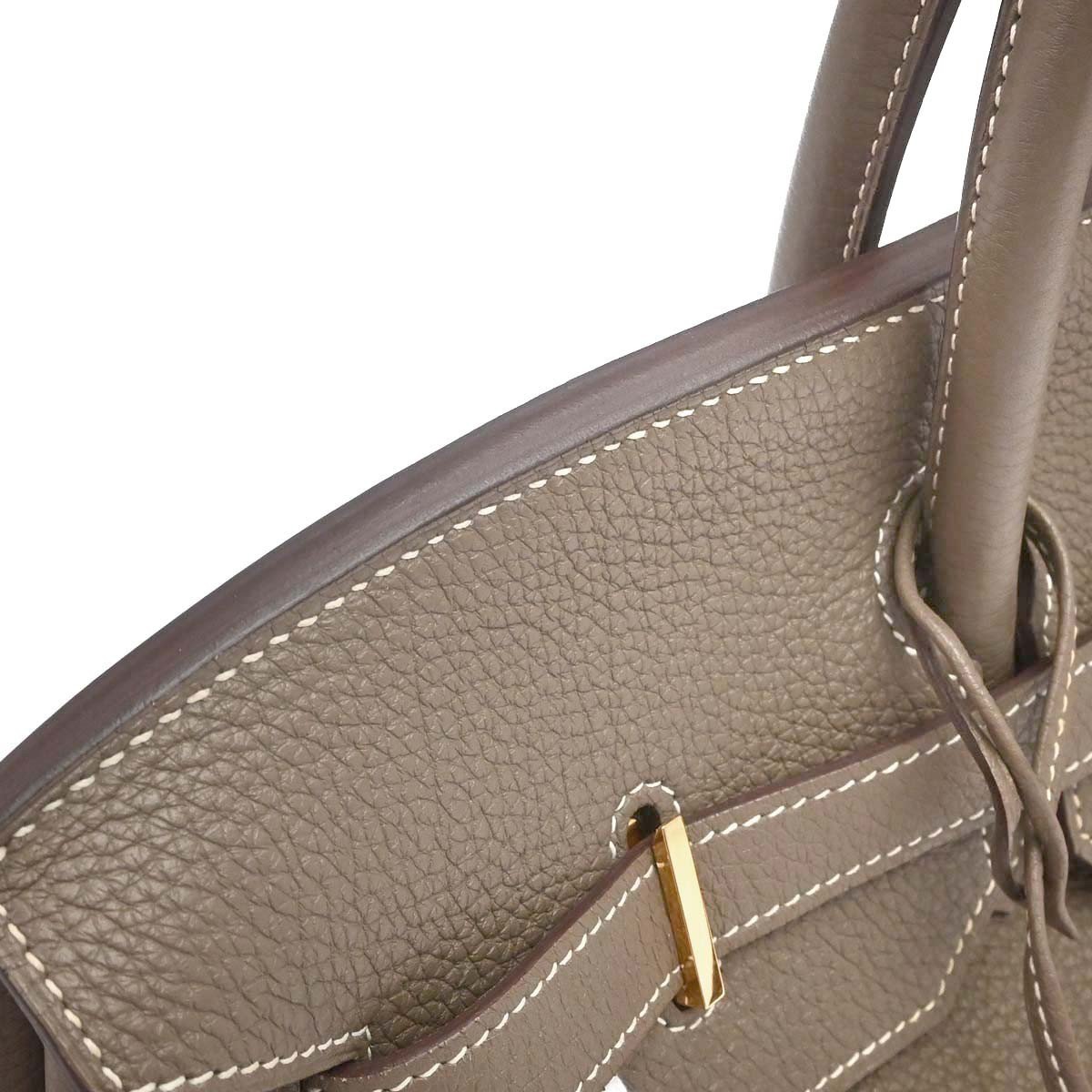 Hermès Hermes Birkin Etoupe Togo with Gold Hardware 40 Grijs