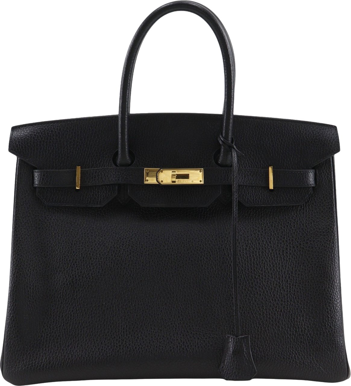 Hermès Hermes Birkin Black Ardennes with Gold Hardware 35 Bruin