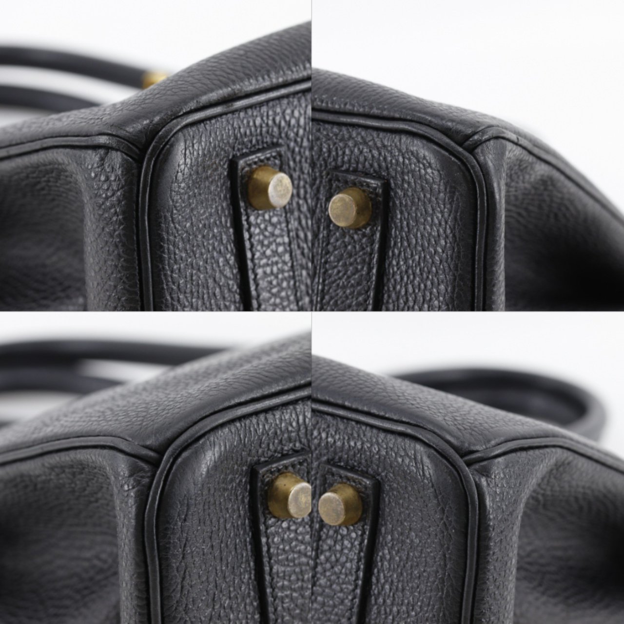 Hermès Hermes Birkin Black Ardennes with Gold Hardware 35 Bruin