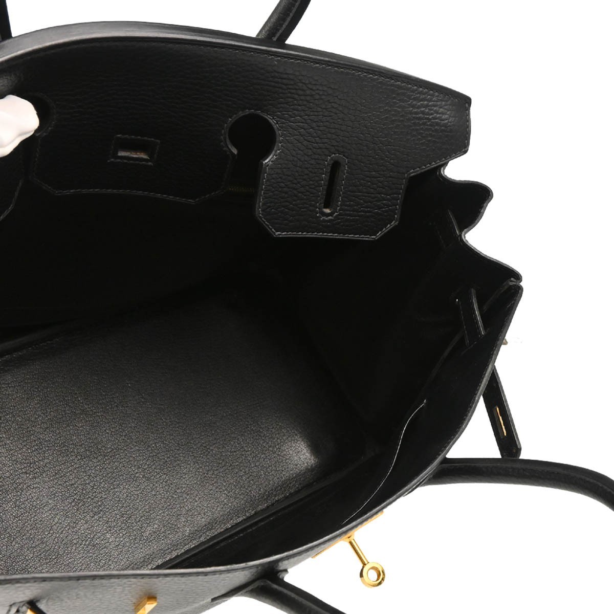 Hermès Hermes Birkin Handbag Black Ardennes with Gold Hardware 35 Zwart