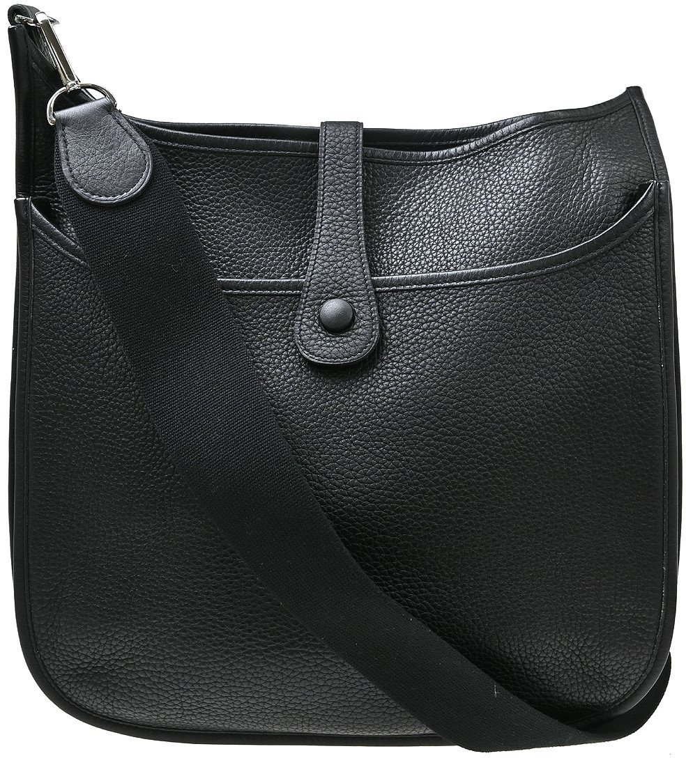 Hermès Hermes Evelyne Bag Gen II Clemence PM Zwart