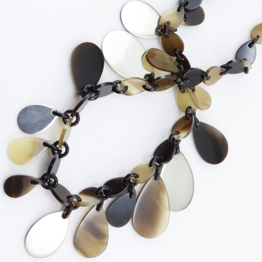 Hermès Hermes Necklace Buffalo Horn and Horn Bruin
