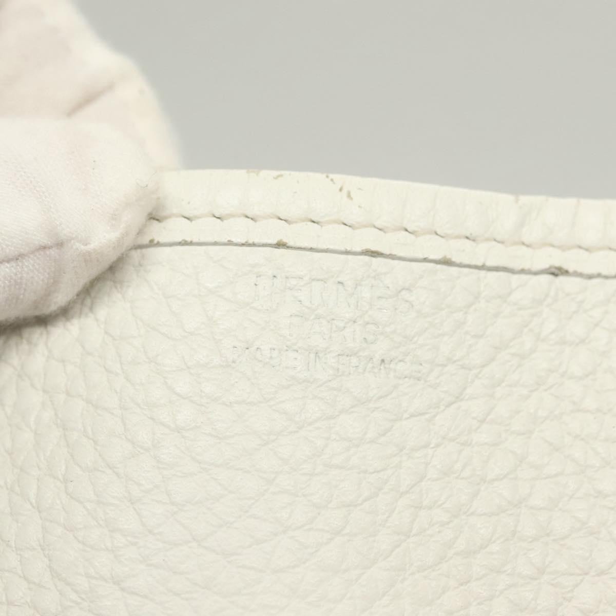 Hermès Hermes Evelyne Bag Gen I Togo GM Wit