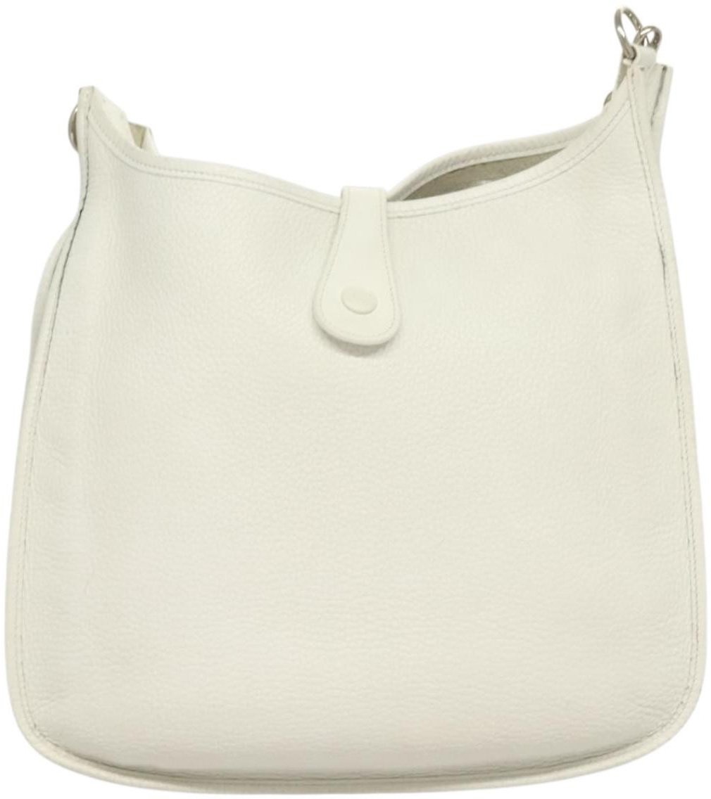 Hermès Hermes Evelyne Bag Gen I Togo GM Wit