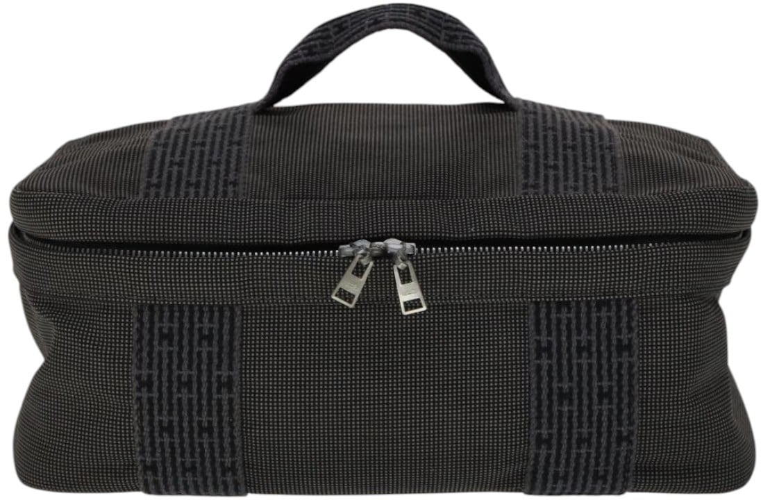 Hermès Hermes Vanity Herline Pouch Canvas Grijs