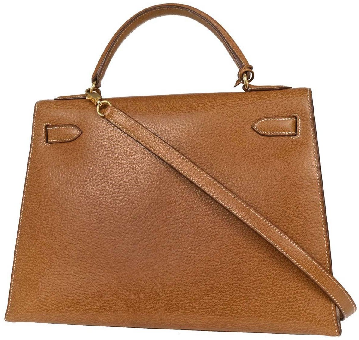Hermès Hermes Kelly Handbag Peau Porc 32 Bruin