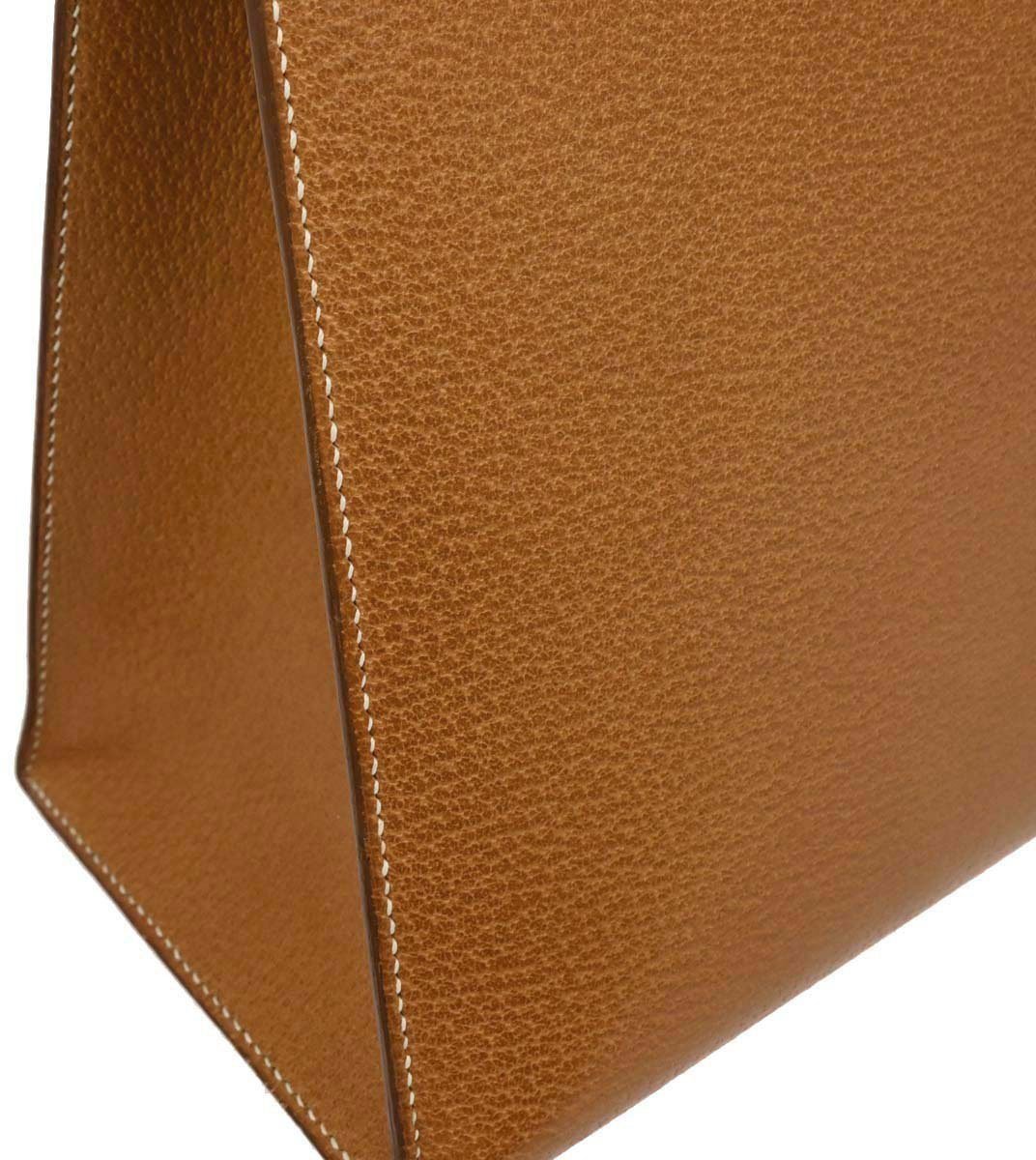 Hermès Hermes Kelly Handbag Peau Porc 32 Bruin