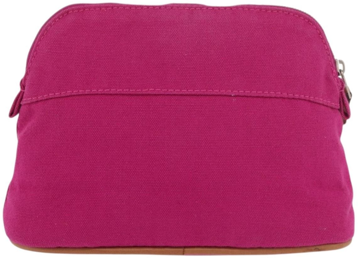 Hermès Hermes Bolide Travel Pouch Canvas MM Roze