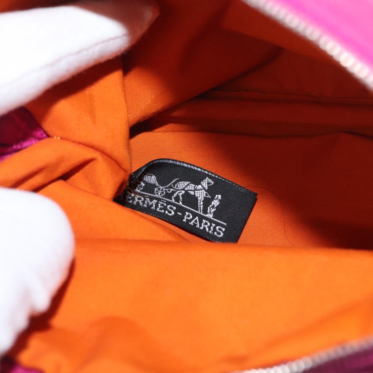 Hermès Hermes Bolide Travel Pouch Canvas MM Roze