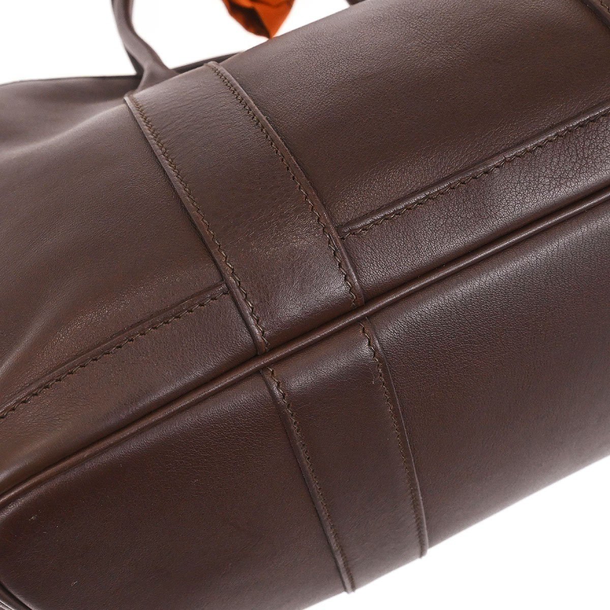 Hermès Hermes Bolduc Twilly Garden Party Tote Leather TPM Bruin