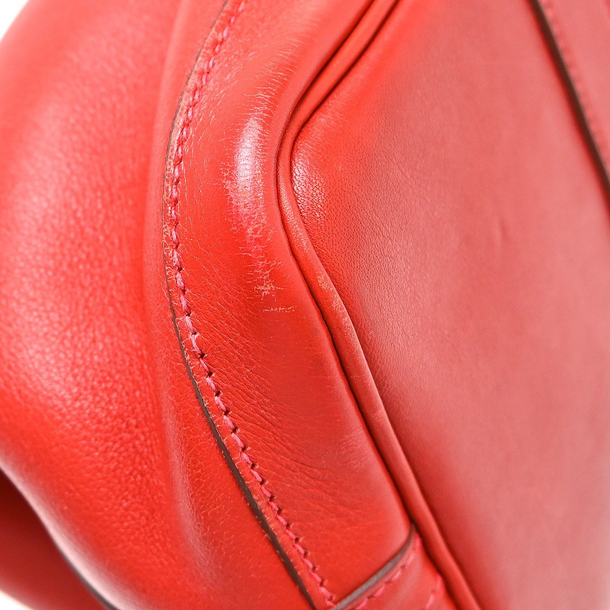 Hermès Hermes Bolduc Twilly Garden Party Tote Leather TPM Rood