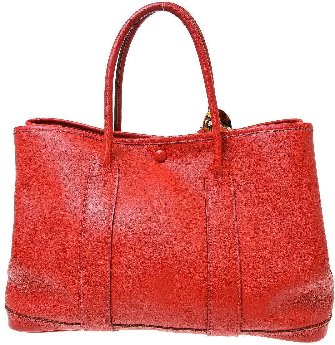 Hermès Hermes Bolduc Twilly Garden Party Tote Leather TPM Rood
