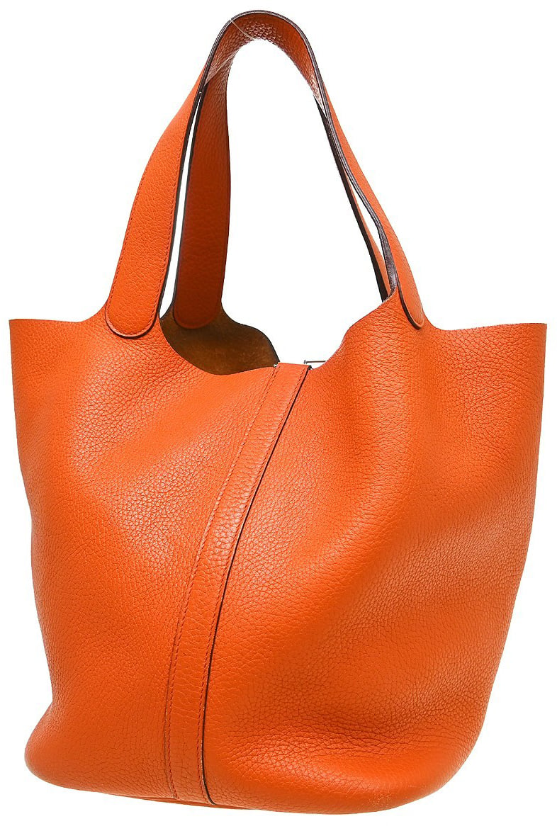 Hermès Hermes Picotin Bag Clemence GM Oranje
