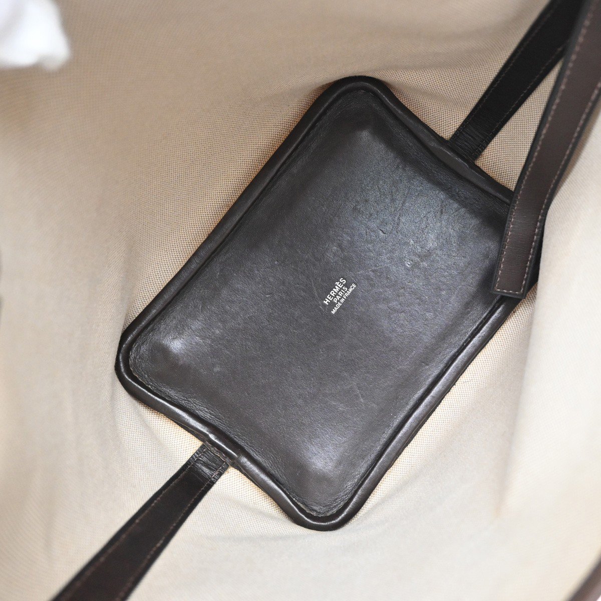 Hermès Hermes Picotin Bag Toile and Leather MM Beige