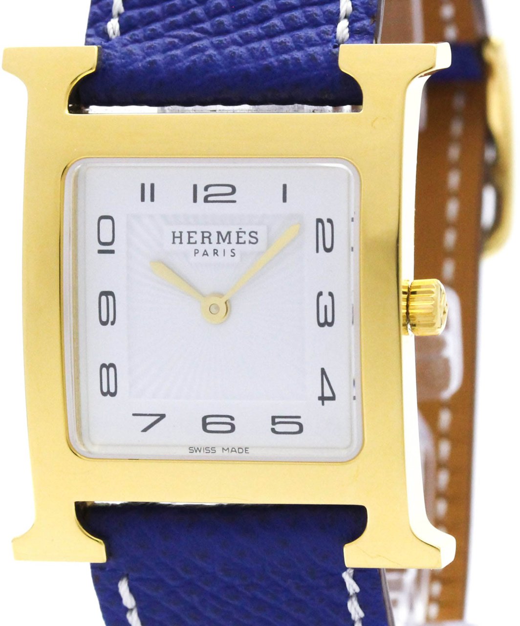 Hermès Hermes Heure H Quartz Stainless Steel and Leather 26 Divers