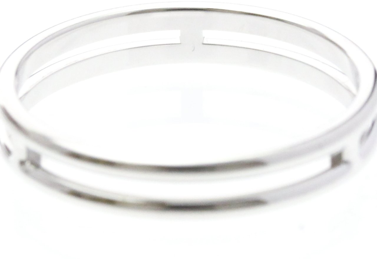 Hermès Hermes Ariane Wedding Band Ring 18K White Gold Zilver