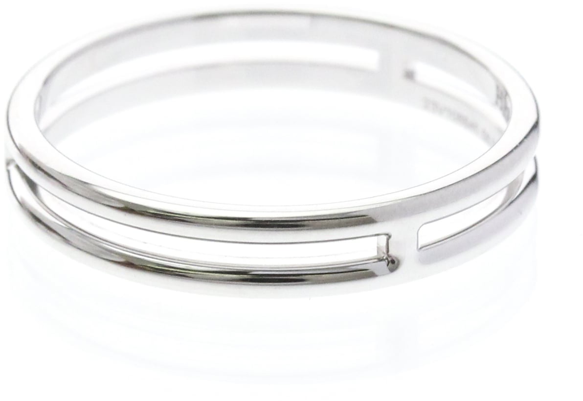 Hermès Hermes Ariane Wedding Band Ring 18K White Gold Zilver