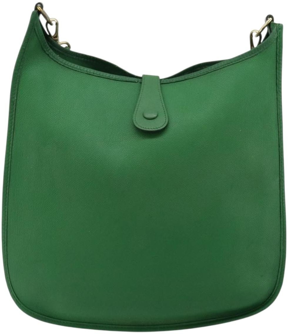 Hermès Hermes Evelyne Bag Gen III Toile and Leather GM Groen