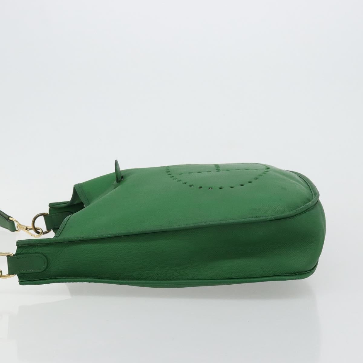 Hermès Hermes Evelyne Bag Gen III Toile and Leather GM Groen