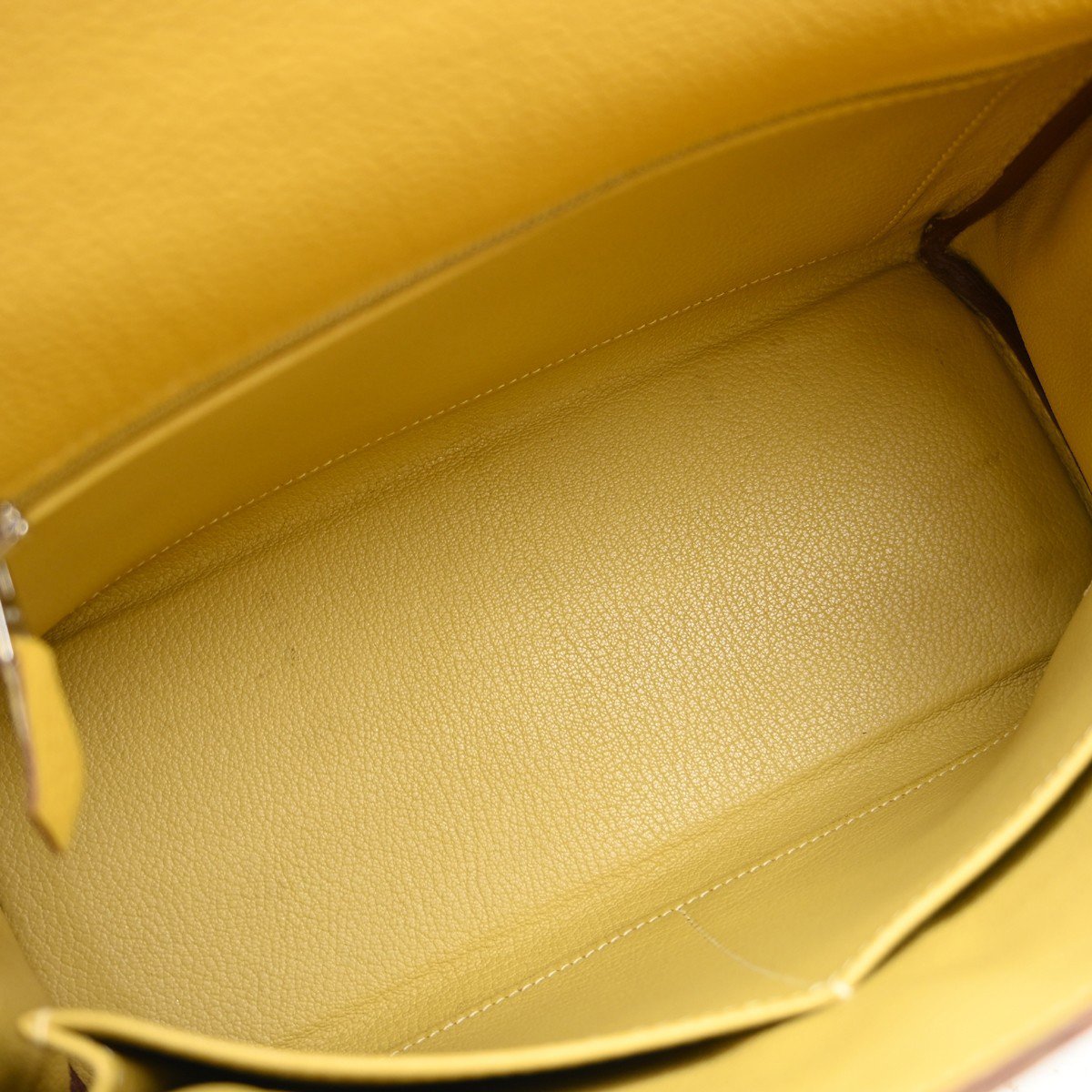 Hermès Hermes Kelly Handbag Yellow Togo with Palladium Hardware 35 Geel