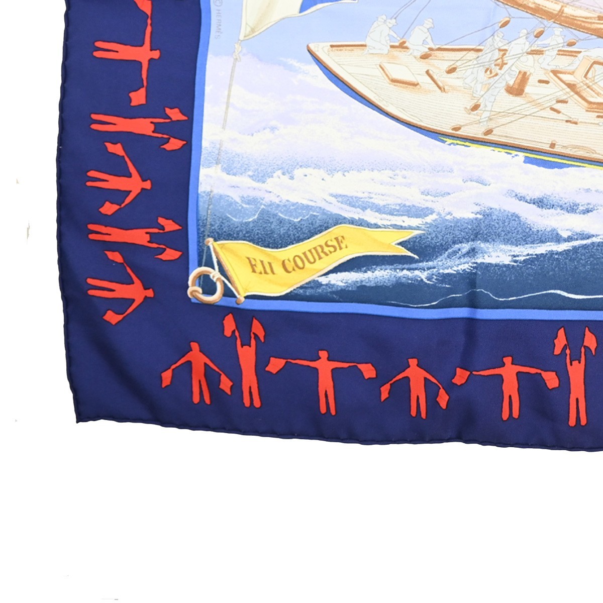 Hermès Hermes Carré 90 Silk multicolor 90 x 90 cm Blauw