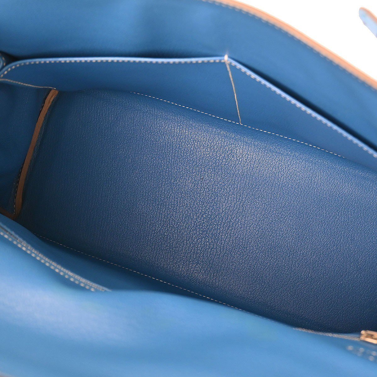 Hermès Hermes Kelly Blue Epsom with Palladium Hardware 35 Blauw