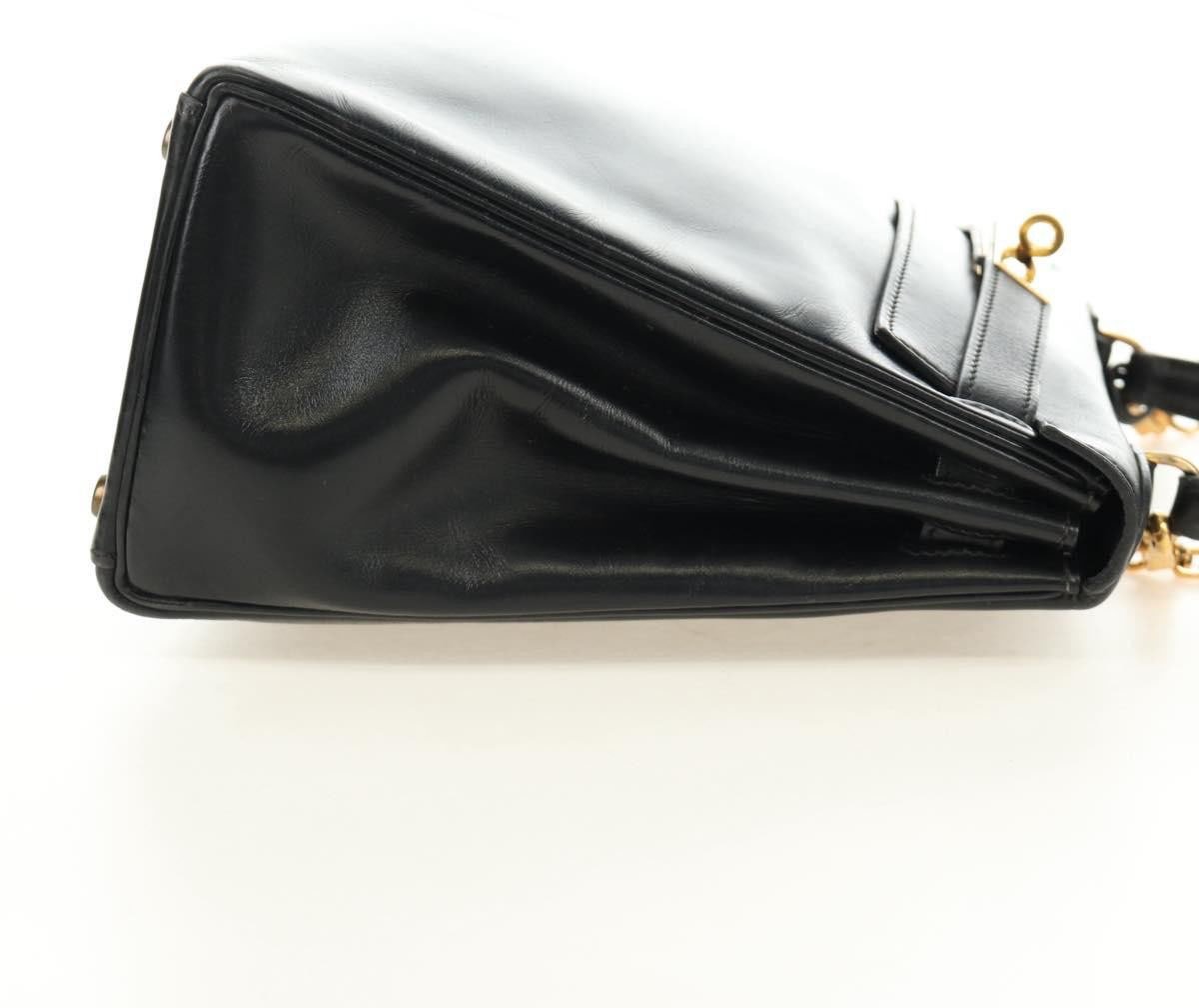 Hermès Hermes Kelly Black Box Calf with Gold Hardware 28 Zwart
