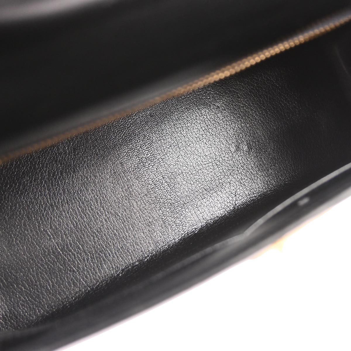 Hermès Hermes Kelly Handbag Black Box Calf with Gold Hardware 28 Zwart