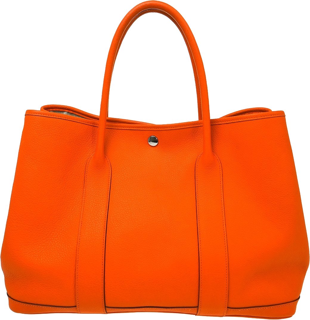 Hermès Hermes Garden Party Tote Toile and Leather 36 Oranje