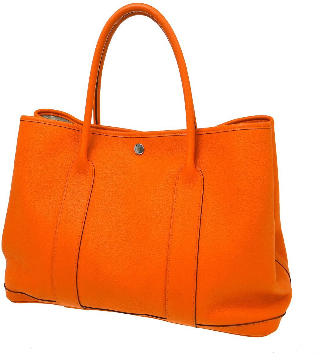 Hermès Hermes Garden Party Tote Toile and Leather 36 Oranje