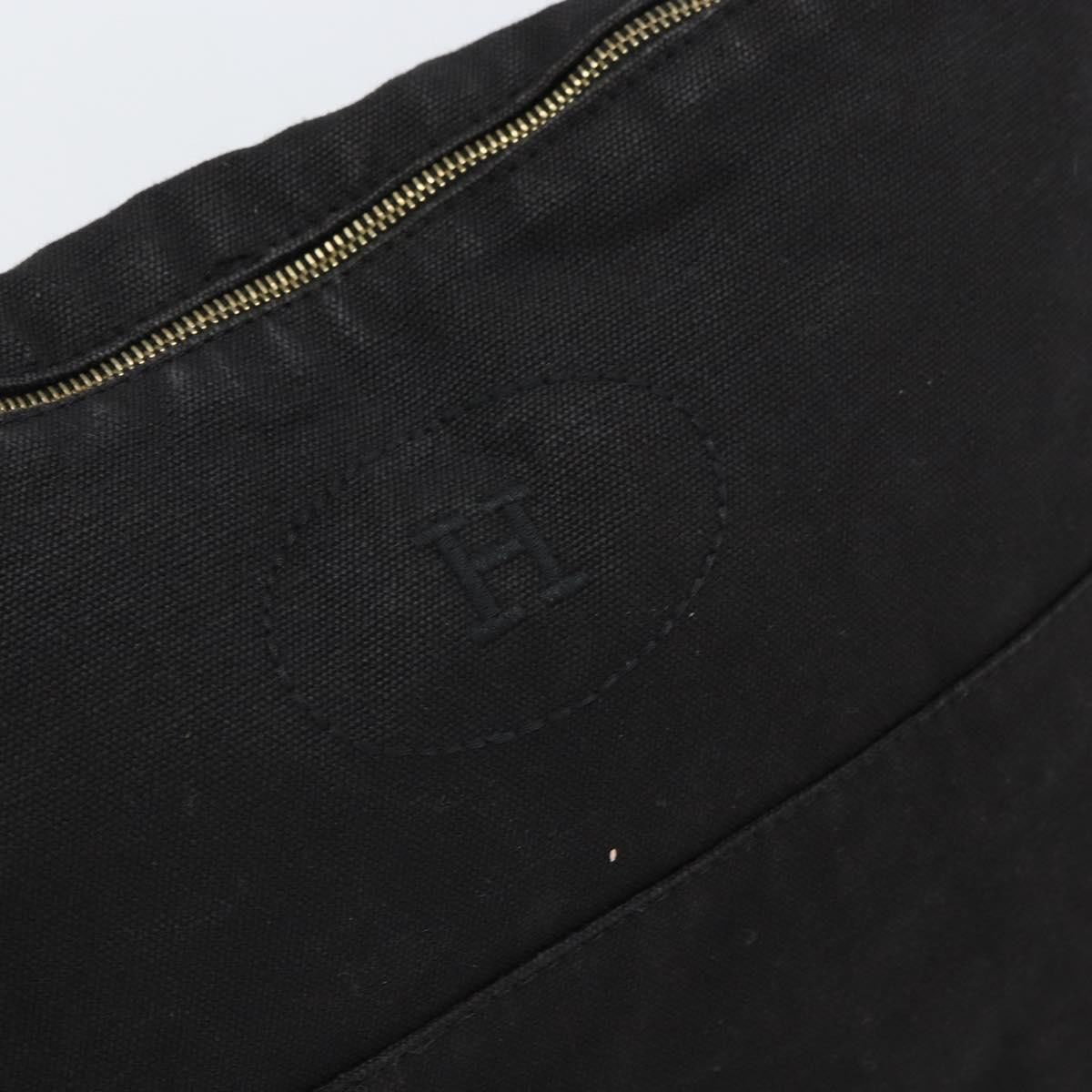 Hermès Hermes Bolide Pouch Canvas Zwart