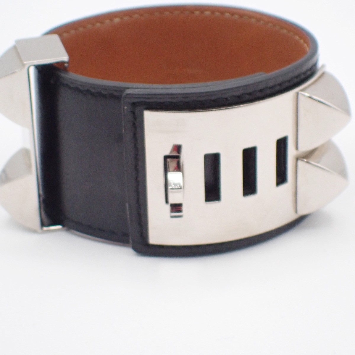 Hermès Hermes Collier de Chien Bracelet Leather Zwart