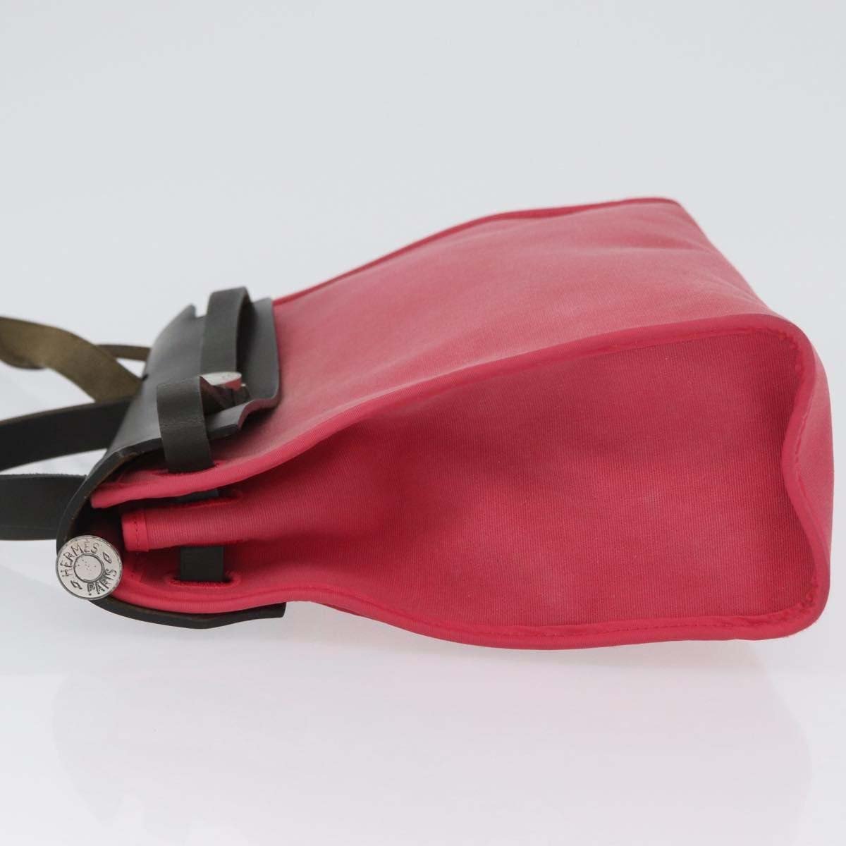 Hermès Hermes Herbag Zip Leather and Toile 31 Roze