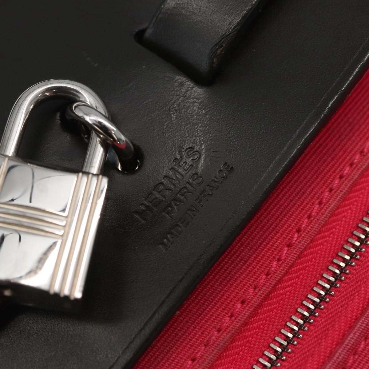 Hermès Hermes Herbag Zip Leather and Toile 31 Roze