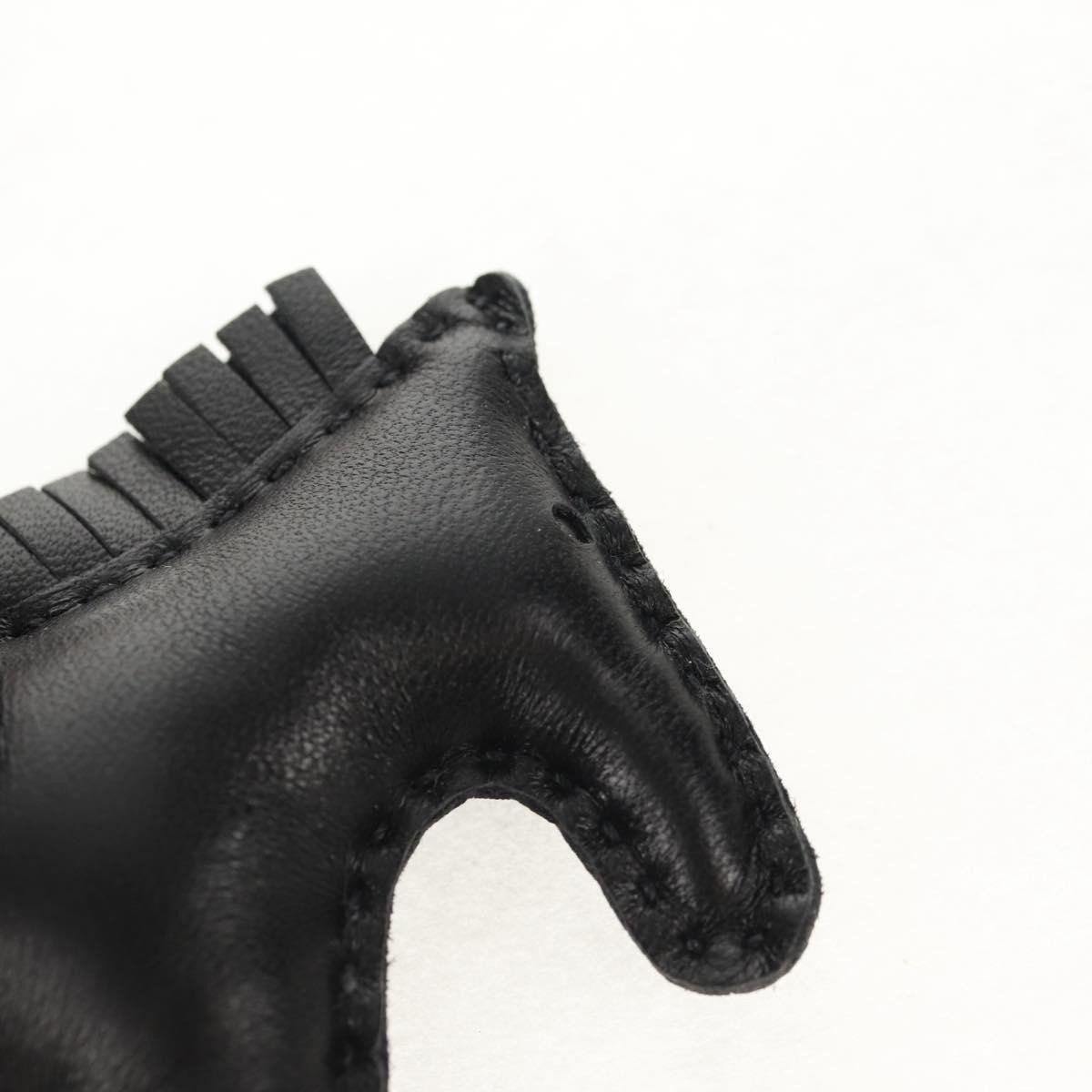Hermès Hermes So Black GriGri Rodeo Bag Charm Leather PM Zwart