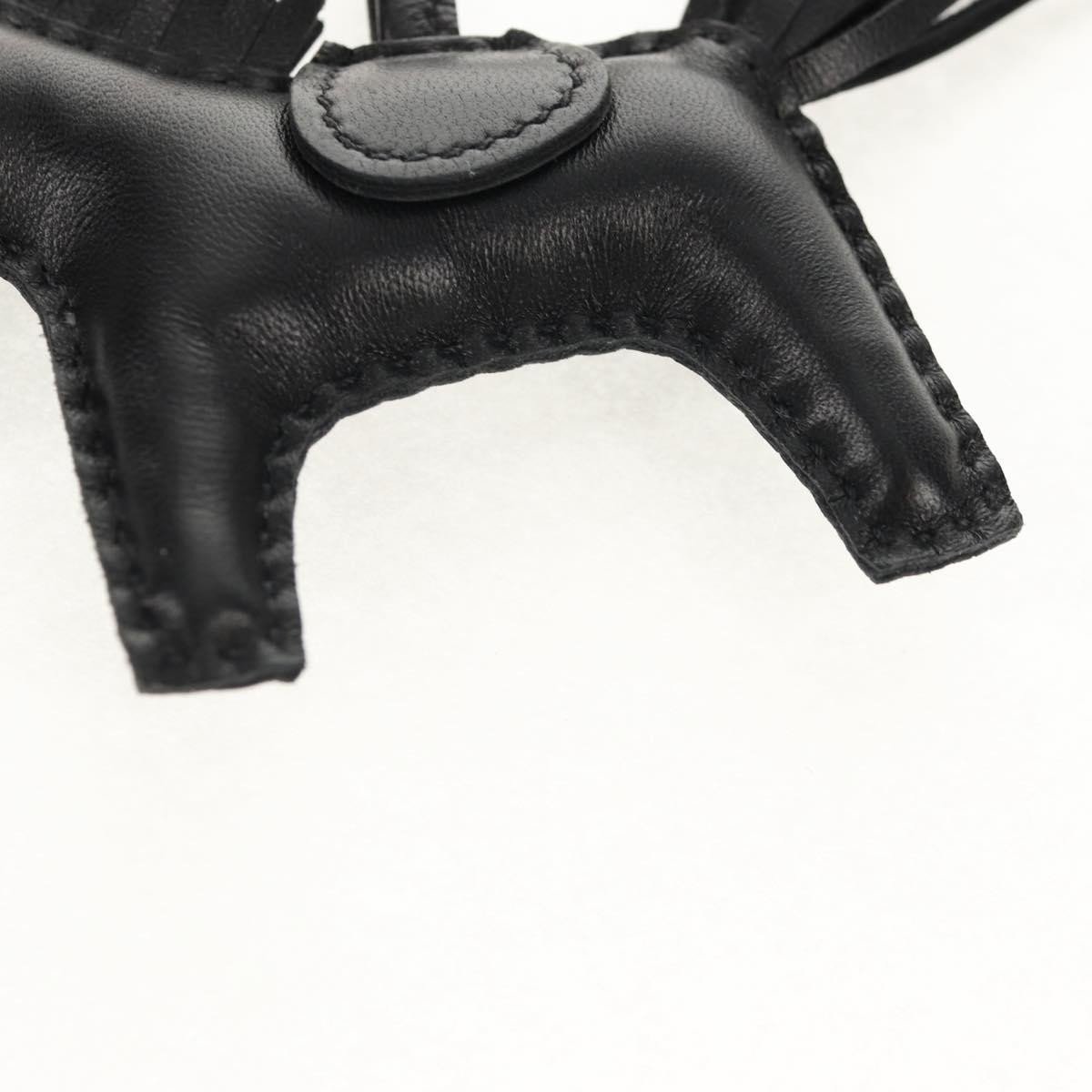 Hermès Hermes So Black GriGri Rodeo Bag Charm Leather PM Zwart