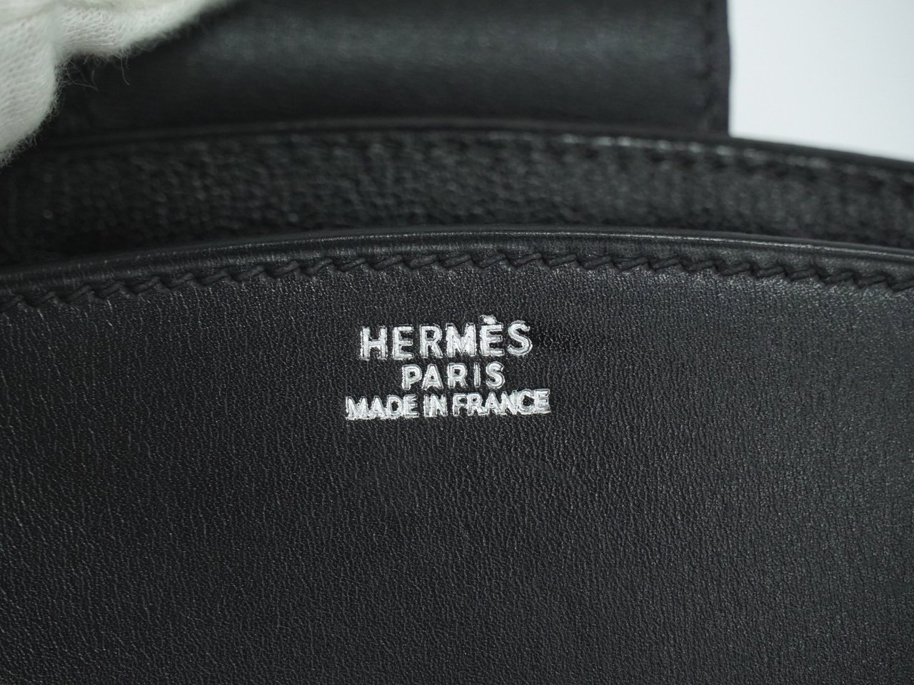 Hermès Hermes Lyn Shoulder Bag Vache Natural Zwart