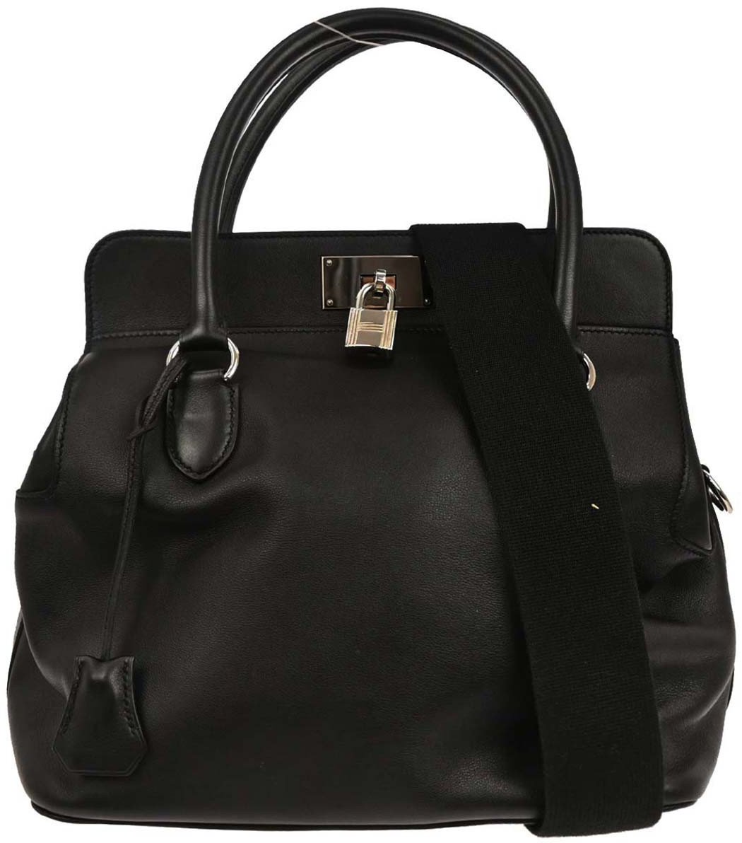 Hermès Hermes Toolbox Bag Swift 26 Zwart